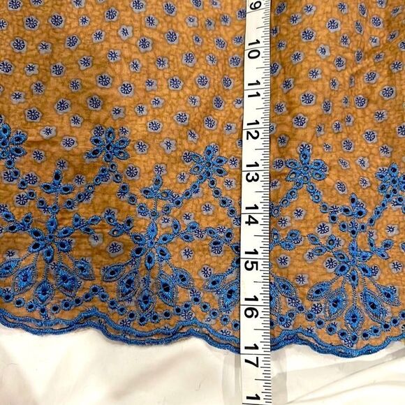 TCEC 100% cotton eyelet scalloped skirt - Picture 3 of 7